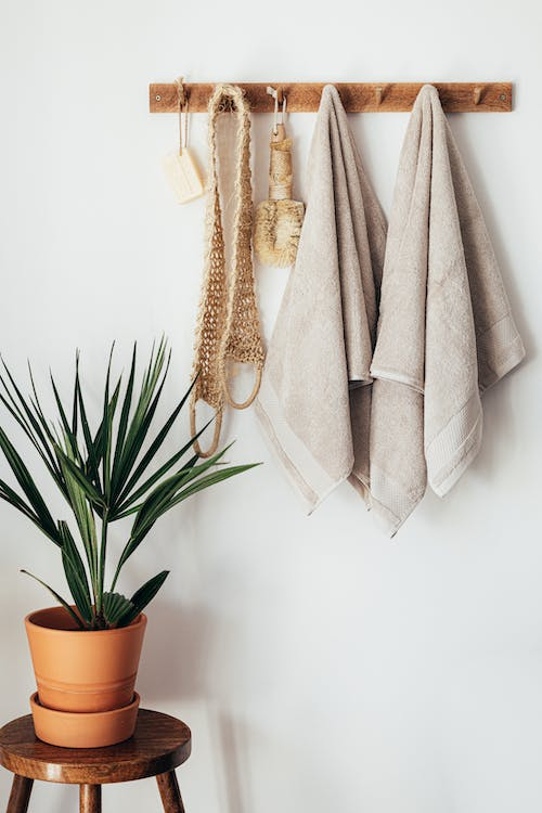 Bathroom accessories for hanging towel